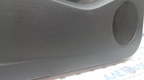 Ornament ușă, placă portbagaj stânga față, suport Ford Escape MK3 17-19, negru, cotieră din piele, zgârieturi