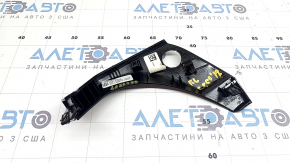 Накладка торпеды под кнопку start/stop левая Ford Escape MK3 17-19 черная глянец, царапины