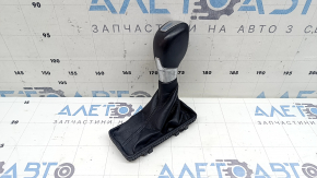 Maner schimbător de viteze cu capac Ford Escape MK3 17-19, piele neagră, zgârieturi, curățabil chimic