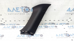 Накладка задней стойки левая Infiniti QX50 19-25 передняя, черная, с заглушкой, царапины
