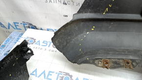 Margine bară spate Infiniti QX50 19-25 pentru senzorii de parcare, textură gri, uzată, crăpată, spartă