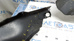 Margine bară spate Infiniti QX50 19-25 pentru senzorii de parcare, textură gri, uzată, crăpată, spartă