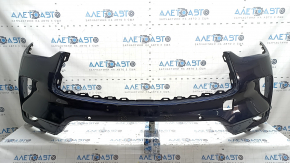 Bara față nefinisată Infiniti QX50 19-25 pentru senzori de parcare, albastră, suport crăpat, găuri nemontate din fabrică