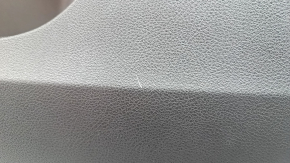 Ornamente ușă față dreapta Infiniti QX50 19-22 negre, inserție piele neagră, cotiera piele neagră, cusături gri, ornament argintiu, Bose, zgârieturi