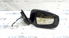 Зеркало боковое правое в сборе Infiniti QX50 19-21 16 пинов, автоскладывание, камера, поворотник. серебро