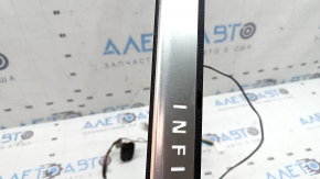 Prag exterior stânga față Infiniti QX50 19-23 cromat cu iluminare din spate, zgârieturi