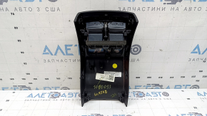 Ornamente consolă centrală spate Infiniti QX50 19-21 negre cu crom, cu deflector, zgârieturi