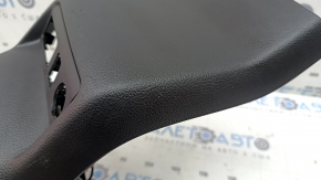 Ornamente consolă centrală spate Infiniti QX50 19-21 negre cu crom, cu deflector, zgârieturi