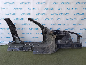 Panou lateral stânga față BMW 4 F36 15-20 Gran Coupe, decupat cu stâlp central, negru