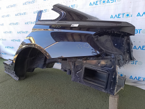 Aripă spate stânga BMW 4 F36 15-20 Gran Coupe, tăiată cu acul, neagră, cu găuri
