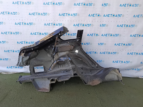 Aripă spate stânga BMW 4 F36 15-20 Gran Coupe, tăiată cu acul, neagră, cu găuri
