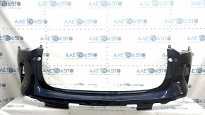Bara spate nefinisată Infiniti QX50 19-25 albastră, zgârieturi, crăpată, fragment lipsă, elemente de fixare rupte