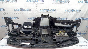 Bord față cu AIRBAG Infiniti QX50 19-21 negru, pentru difuzor, pentru proiecție, cu deflectoare