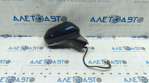 Зеркало боковое правое в сборе Toyota Camry v70 18-24 7 пинов, поворотник BSM, синее