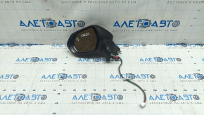 Зеркало боковое левое в сборе Toyota Camry v70 18-24 7 пинов, поворотник, BSM, синее