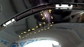 Bara spate nefinisată BMW X3 G01 18-21 X-Line pentru senzori de parcare, fără bara de remorcare, neagră, zgârieturi, îndoitură