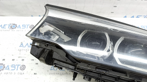 Фара передняя левая в сборе BMW 5 G30 17-20 LED Corona Rings S524A с креплением, под полировку, желтит LED