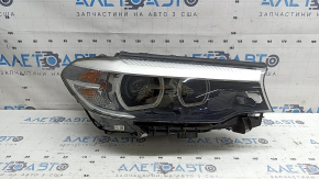 Far dreapta față complet BMW 5 G30 17-20 Inele Corona LED S524A cu suport, pentru lustruire, DRL nu funcționează