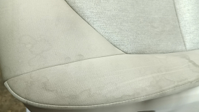 Scaun șofer pentru Toyota Camry v70 20-24 cu airbag, electric, încălzit, material textil bej, inserție gri, cusături gri, curățabil chimic, zgârieturi, abraziune, rugină pe cadru