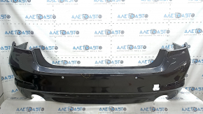 Bara spate nefinisată BMW 5 G30 17-20 pentru senzori de parcare și PMA, fără mufă cârlig de remorcare, grafit, zgârieturi, suport presat, zgâriat, crăpat