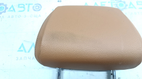 Tetieră centrală rândul 2 BMW 5 G30 17-23 piele Dakota, maro deschis lcri coniac, curățabilă chimic