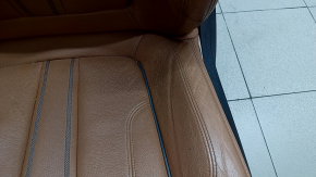 Сиденье водительское BMW 5 G30 17-20 с airbag, электрическое, кожа Dakota, светло-коричневая lcro cognac, Sport, с подголовником, потерто, царапины