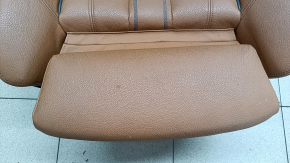 Сиденье пассажирское BMW 5 G30 17-20 с airbag, электрическое, кожа Dakota, светло-коричневая lcro cognac, Sport, с подголовником, под химчистку