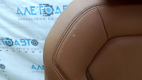 Сиденье пассажирское BMW 5 G30 17-20 с airbag, электрическое, кожа Dakota, светло-коричневая lcro cognac, Sport, с подголовником, под химчистку