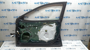 Дверь в сборе передняя правая Toyota Camry v70 18-24 keyless, синий 221, тычки на хроме, царапины, нет фрагмента уплотнителя