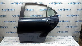 Дверь в сборе задняя левая Toyota Camry v70 18-24 синий 221, царапина, тычка на хроме, царапина на хроме