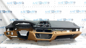 Panou frontal Torpedo cu AIRBAG BMW 5 G30 17-20 negru cu maro deschis