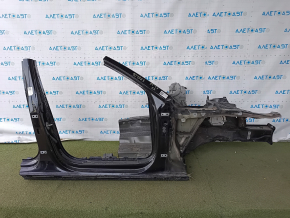 Sfert dreapta față Audi A4 B9 17-25 tăiat cu stâlp central, negru