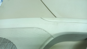 Ornamente ușă, placă spate dreapta, Toyota Camry v70 18-23, bej cu inserție din plastic gri, cotieră din cauciuc gri, ornament cromat, zgârieturi