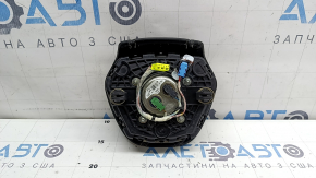 Подушка безопасности airbag в руль водительская BMW 5 G30 17-23 черная, кожа, царапины на эмблеме, под химчистку