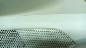 Ornamente ușă, placă dreapta față, Toyota Camry v70 18-23, bej cu inserție din plastic gri, cotiera din cauciuc, ornament cromat, zgârieturi, urme de zgârieturi