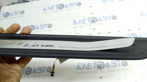 Ornament prag ușă dreapta față pentru BMW 5 G30 17-20 Sport Line, cu iluminare din spate, ornament desprins, lovitură, denivelare
