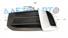Grilă bară față stânga Audi A3 8V 17-20 structură cu inserție cromată mată