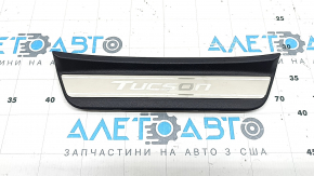 Ornamente prag ușă spate dreapta Hyundai Tucson 22-26 negru cu crom