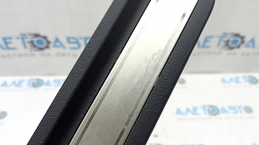 Prag exterior ușă față dreapta pentru Hyundai Tucson 22-26, negru cu crom, spoturi cromate