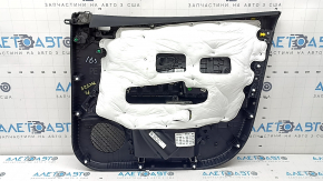 Обшивка двери карточка передняя левая Hyundai Tucson 25-26 черная, BOSE, вставка ткань черная, подлокотник кожа черная, накладка стеклоподъемника глянец, под память сиденья и подсветку