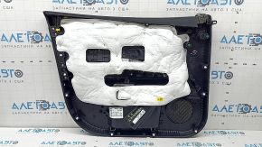 Обшивка двери карточка передняя правая Hyundai Tucson 25-26 черная, BOSE, вставка ткань черная, подлокотник кожа черная, накладка стеклоподъемника глянец, под подсветку
