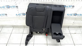 Spătarul scaunelor din spate, rândul 2, dreapta, Hyundai Tucson 25-26, fără airbag, piele neagră, încălzit, perforat, cu cotieră și centură, lovit