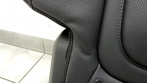 Spătarul scaunelor din spate, rândul 2, dreapta, Hyundai Tucson 25-26, fără airbag, piele neagră, încălzit, perforat, cu cotieră și centură, lovit