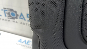 Spătarul scaunelor din spate, al doilea rând, stânga, Hyundai Tucson 25-26, fără airbag, piele neagră, încălzit, perforația este îndoită