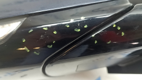 Зеркало боковое правое в сборе Kia Niro 17-22 14 пинов, BSM, поворотник, с памятью, синий B4U, царапины, нет фрагментов, трещина, песок
