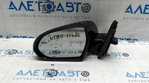Зеркало боковое левое в сборе Kia Niro 17-22 14 14 пинов, BSM, поворотник, с памятью, синий B4U, царапины