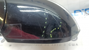 Зеркало боковое левое в сборе Kia Niro 17-22 14 14 пинов, BSM, поворотник, с памятью, синий B4U, царапины