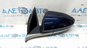 Ansamblu oglindă laterală stânga Hyundai Tucson 25-26 7+2 pini, semnalizare, cameră, încălzire, BSM, albastru cu crom