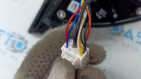 Ansamblu oglindă laterală stânga Hyundai Tucson 25-26 7+2 pini, semnalizare, cameră, încălzire, BSM, albastru cu crom