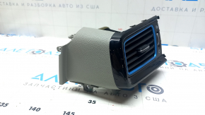 Deflector conductă de aer stânga bord Kia Niro 17-19, ramă neagră lucioasă cu inserție gri, albastră